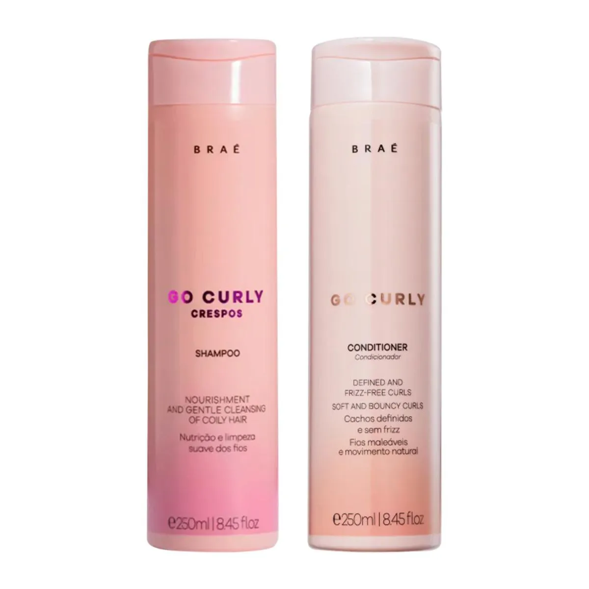 BRAé GO CURLY KIT SHAMPOO CRESPOS 250ML + CONDICIONADOR 250ML
