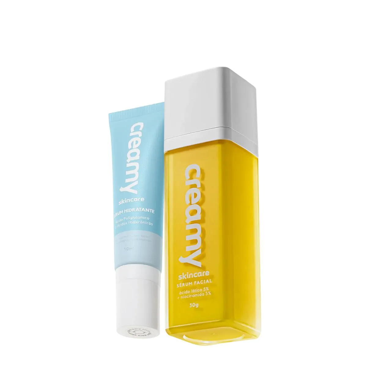 KIT CREAMY ÁCIDO LáTICO SéRUM FACIAL E SéRUM HIDRATANTE (2 PRODUTOS)
