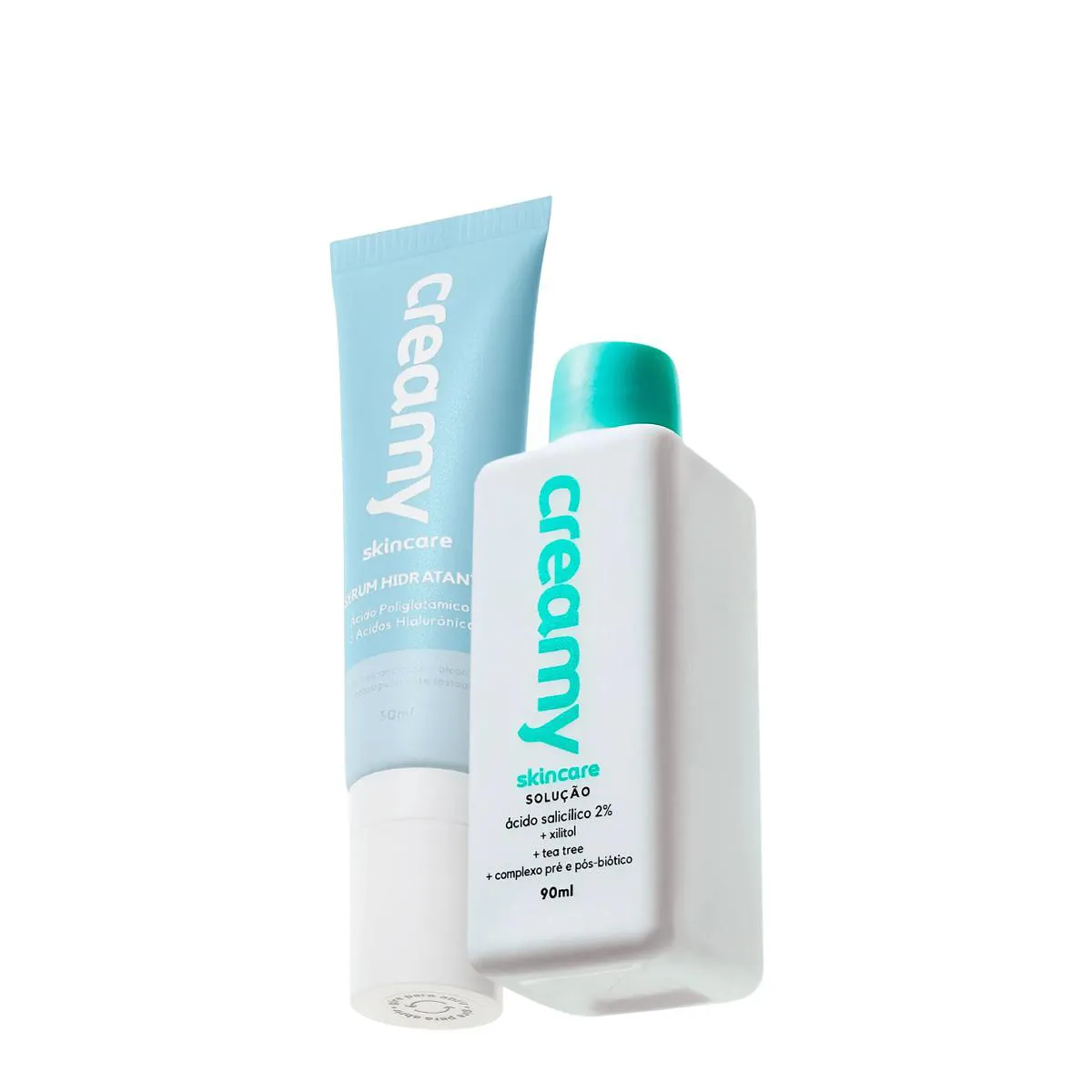 KIT CREAMY ÁCIDO SALICíLICO SOLUçãO TôNICA ANTIACNE E SéRUM HIDRATANTE (2 PRODUTOS)