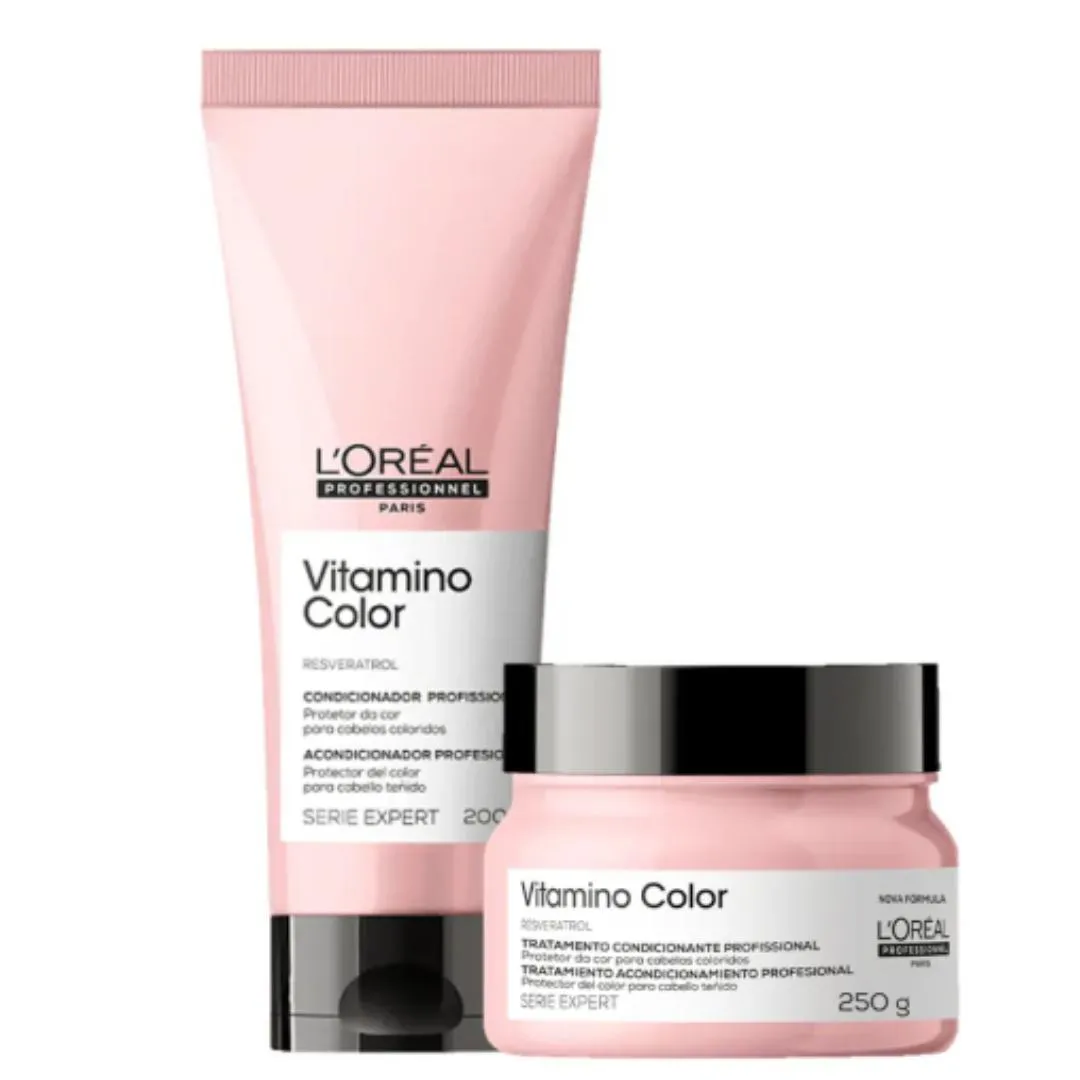KIT L’ORéAL PROFESSIONNEL SERIE EXPERT VITAMINO COLOR DUPLA (2 PRODUTOS)