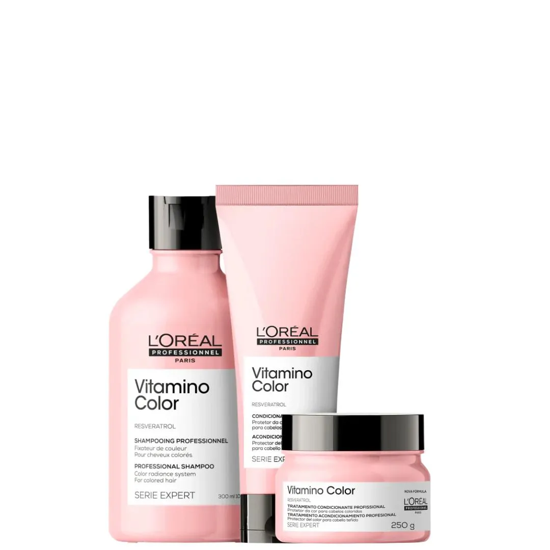 KIT L´ORéAL SERIE EXPERT VITAMINO COLOR TRIO (3 PRODUTOS)