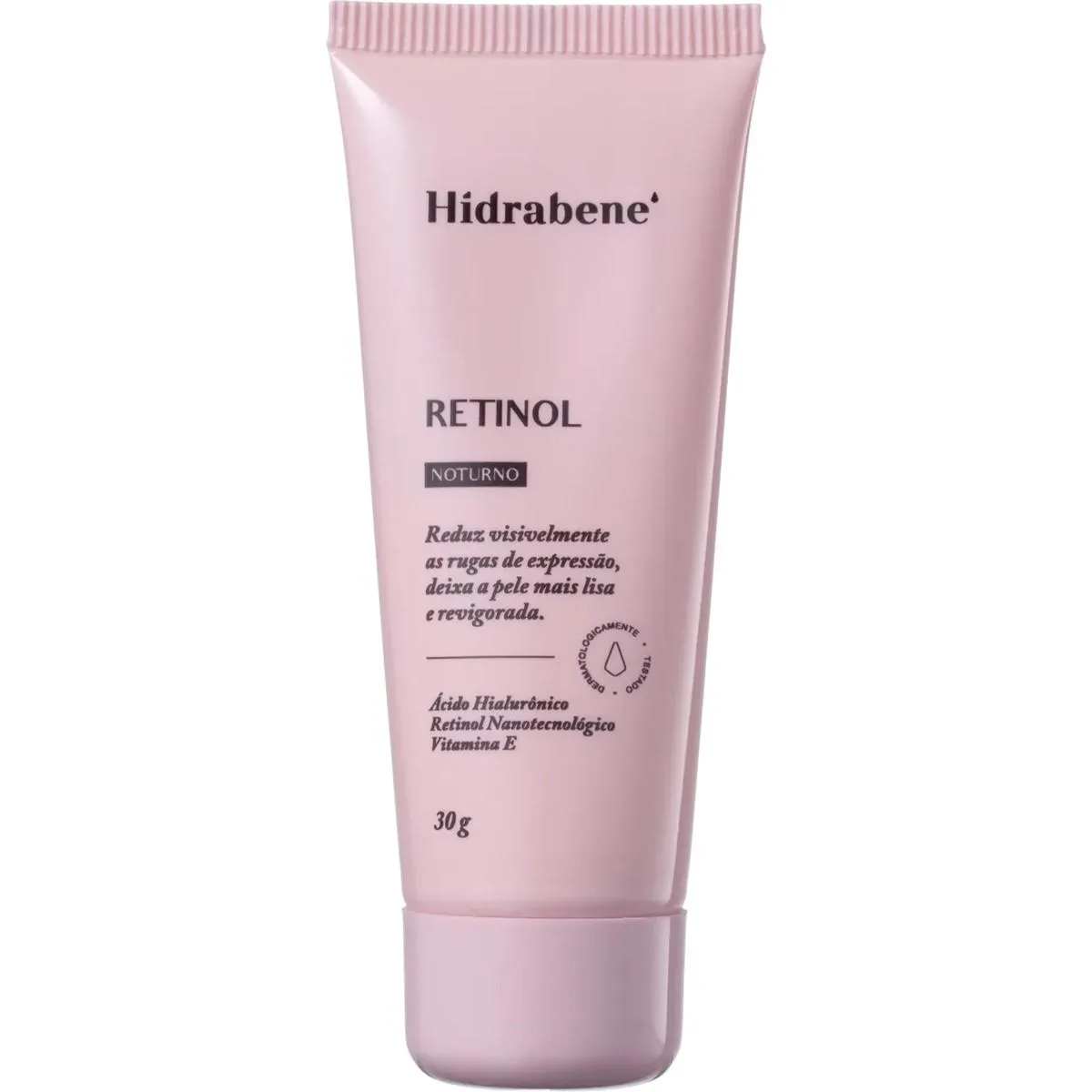 CREME FACIAL NOTURNO HIDRABENE RETINOL 30G ÁCIDO HIALURôNICO VITAMINA E