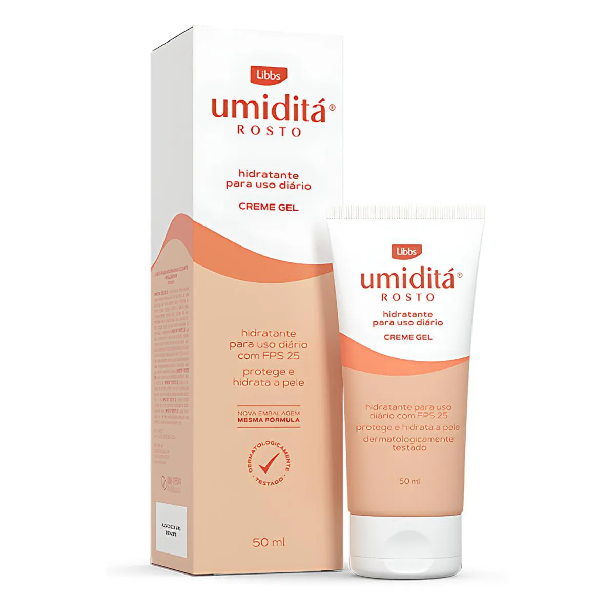 CREME GEL FACIAL UMIDITá FPS25 FPUVA - 50ML LIBBS