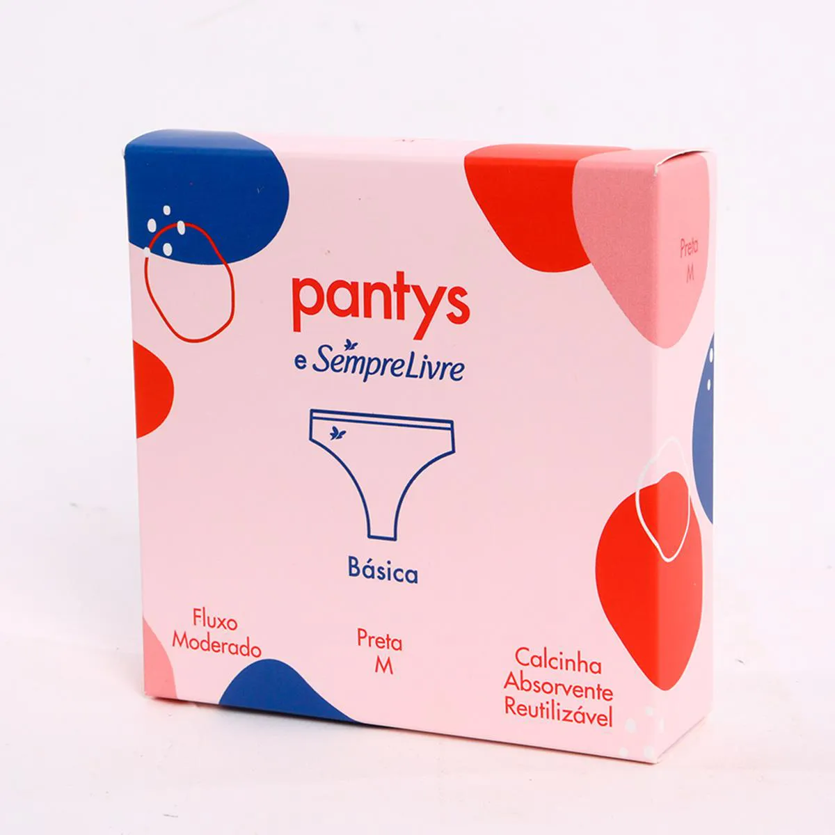 Calcinha Absorvente para Incontinência Pantys Dry Preta M Absorção Moderada 1 unidade