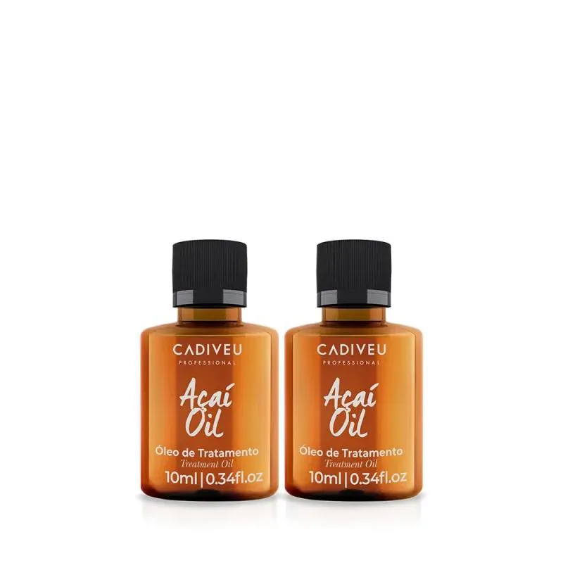 KIT CADIVEU AçAí OIL - ÓLEO CAPILAR DE TRATAMENTO 10ML (2 UNIDADES)