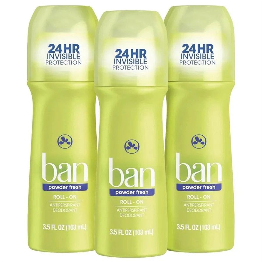 KIT DESODORANTE ROLL-ON BAN POWDER FRESH 73G - 3 UNIDADES