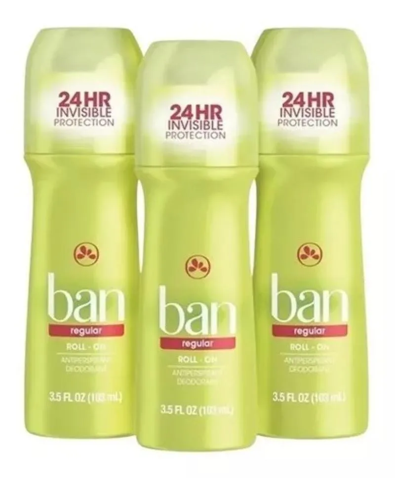 KIT DESODORANTE ROLL-ON BAN REGULAR 73G - 3 UNIDADES