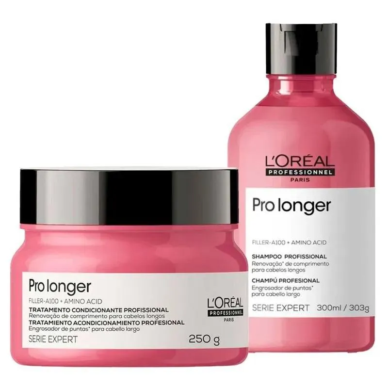 KIT L´ORéAL PROFESSIONNEL PRO LONGER (2 PRODUTOS) SHAMPOO E MASCARA