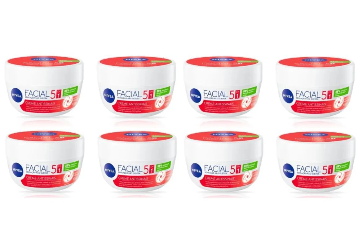 KIT 08 CREME FACIAL ANTISSINAIS 100G - NIVEA