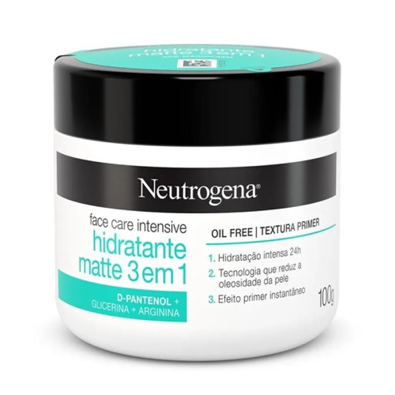HIDRATANTE FACIAL MATTE FACE CARE INTENSIVE 3EM1- NEUTROGENA