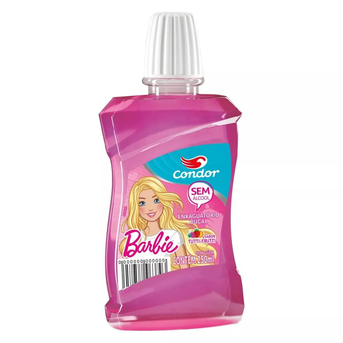 ENXAGUANTE BUCAL INFANTIL BARBIE 250ML - CONDOR