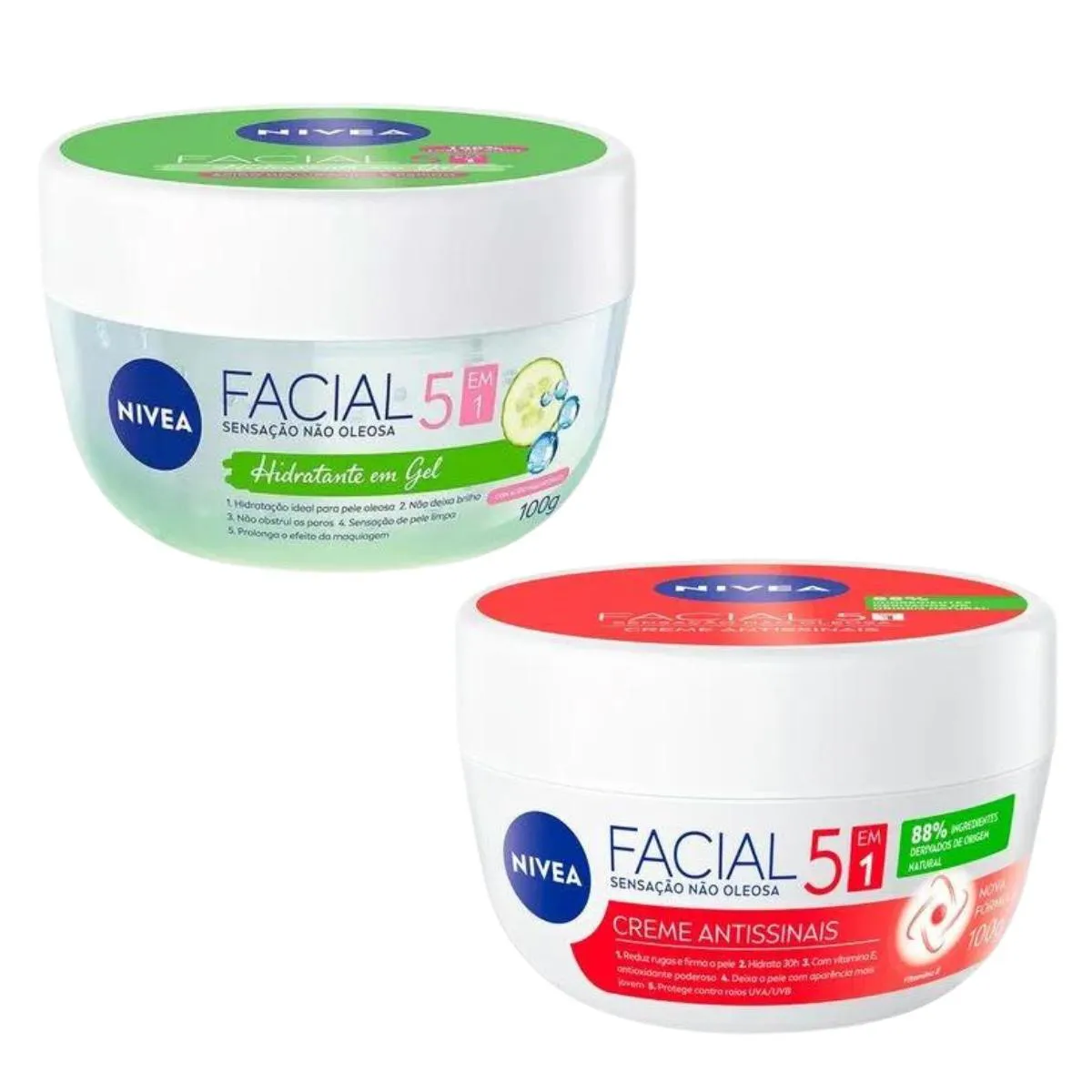 KIT CREME GEL FRESH E CREME ANTISSINAIS 100G - NIVEA