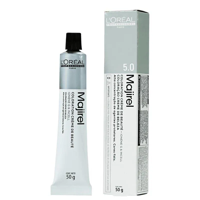 LOREAL  MAJIREL 5.0 CASTANHO CLARO NATURAL PROFUNDO  50G