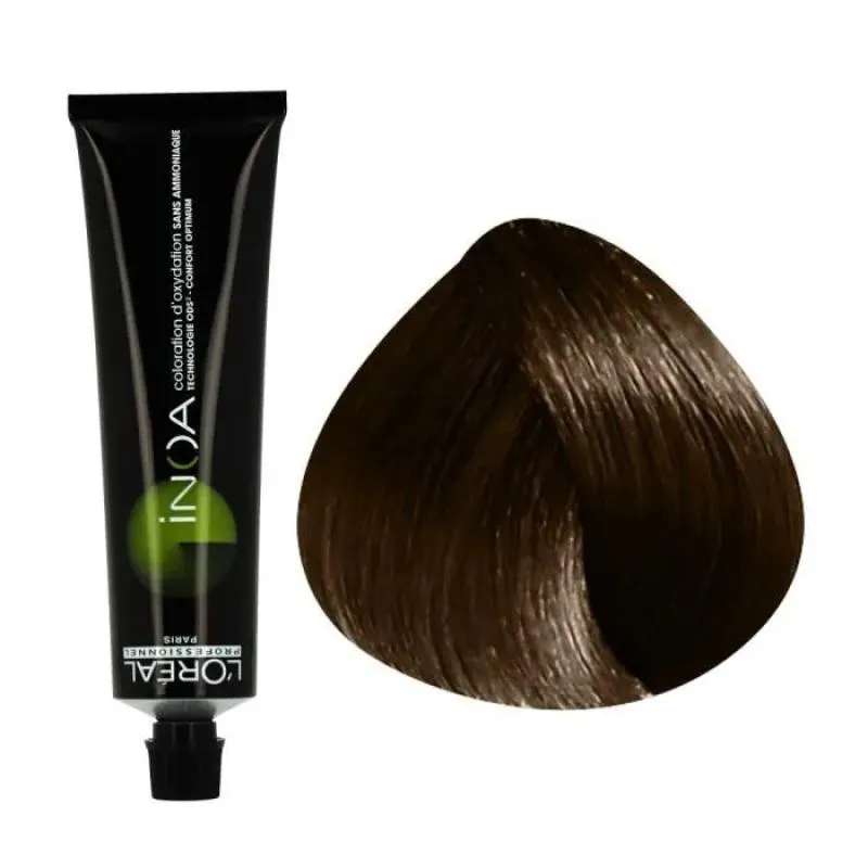 LORéAL PROFESSIONNEL INOA 5.3 CASTANHO CLARO DOURADO - COLORAçãO PERMANENTE 60G