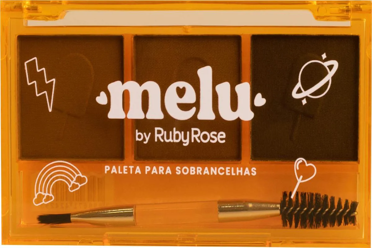 PALETA DE SOBRANCELHAS COR 02 - MELU BY RUBY ROSE