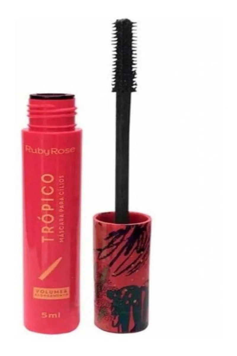 MASCARA PARA CILIOS VOLUME E ALONGAMENTO TRóPICO - RUBY ROSE