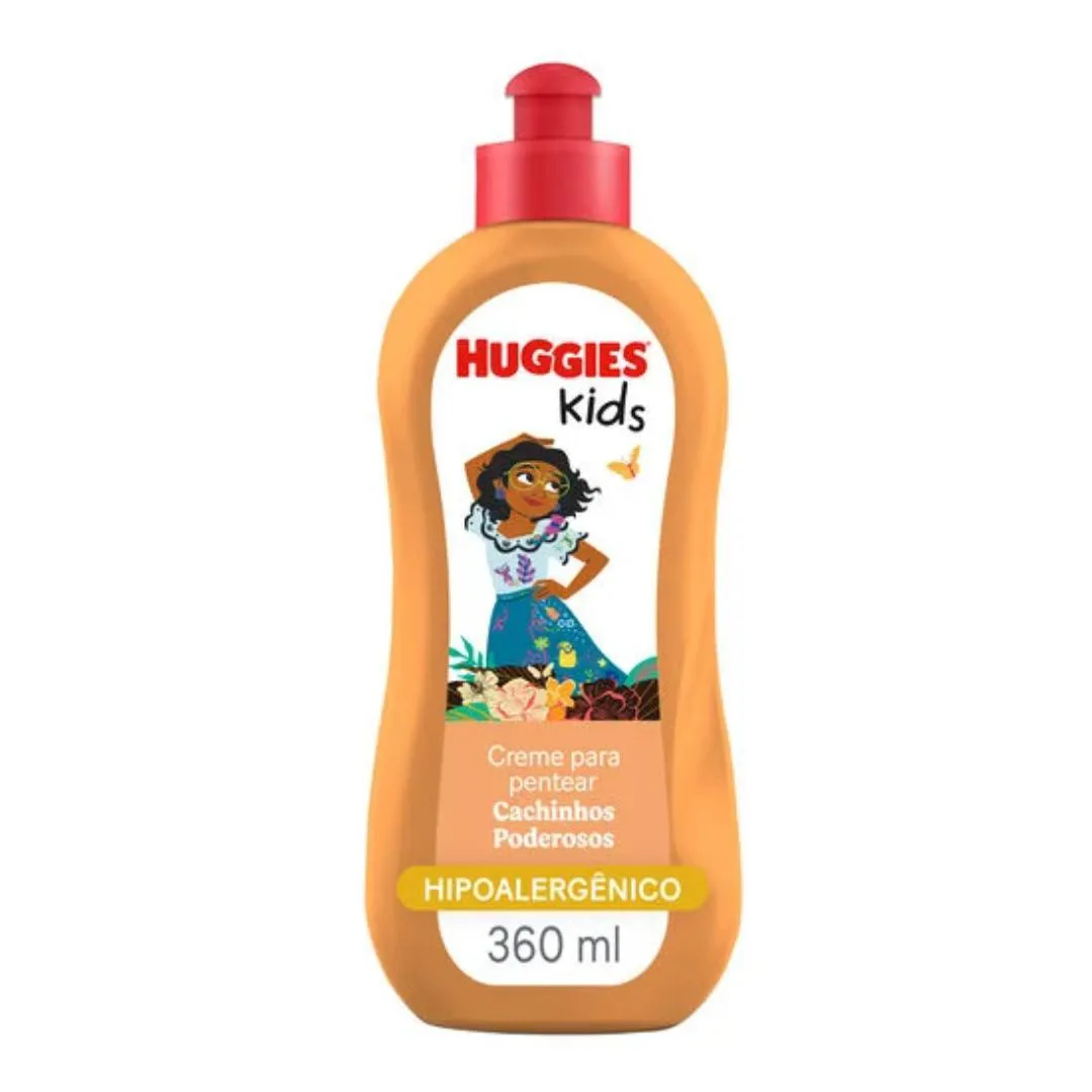 CREME PARA PENTEAR HUGGIES KIDS CACHINHOS PODEROSOS DE 360ML