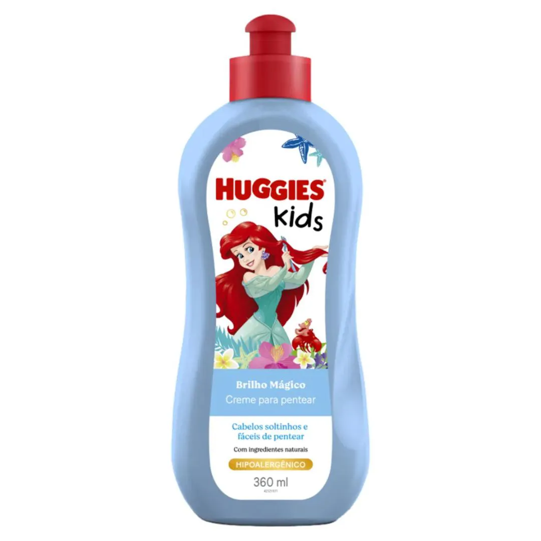 CREME PARA PENTEAR HUGGIES KIDS BRILHO MAGICO DE 360ML