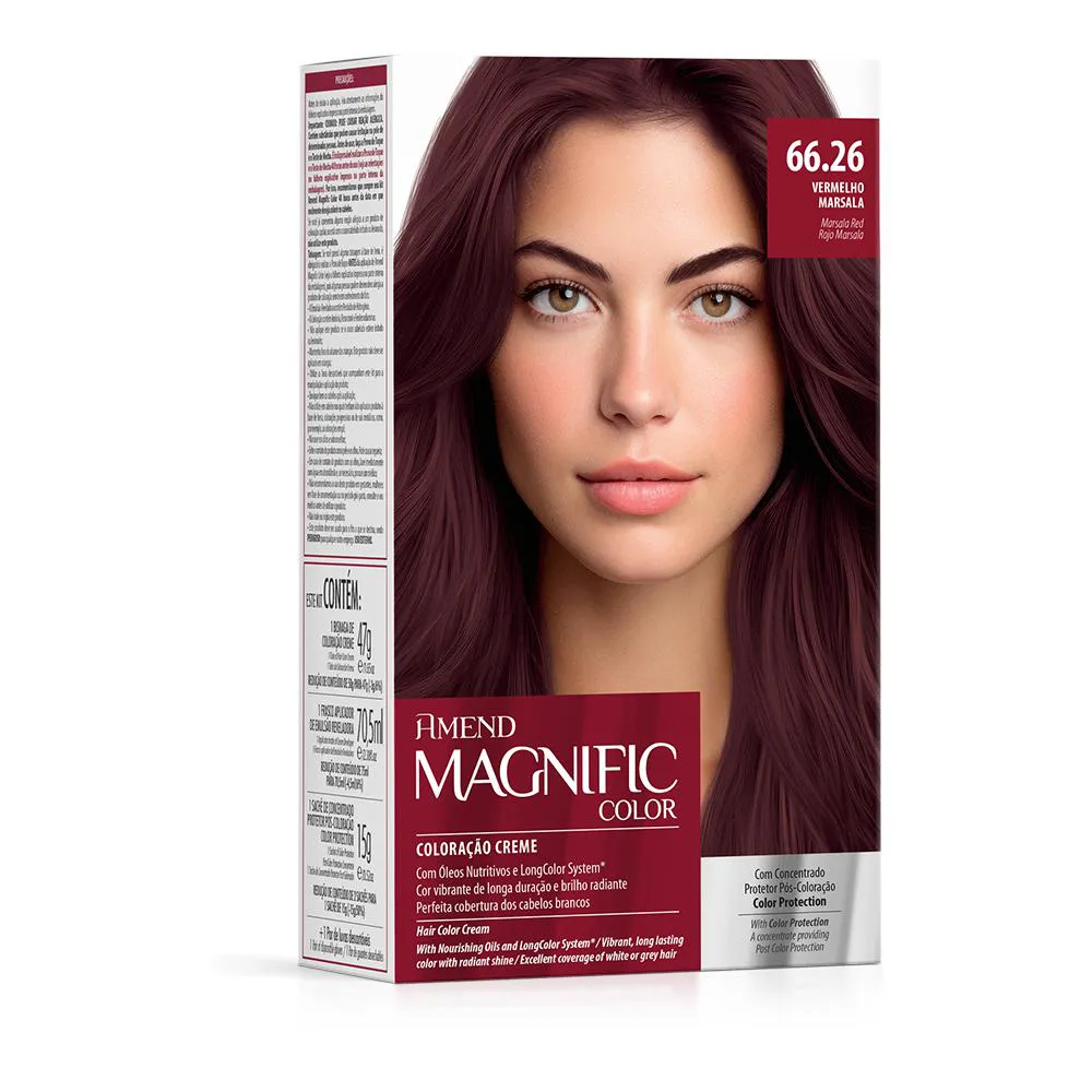 COLORAçãO TINTURA CAPILAR CREME 66.26 VERMELHO MARSALA AMEND