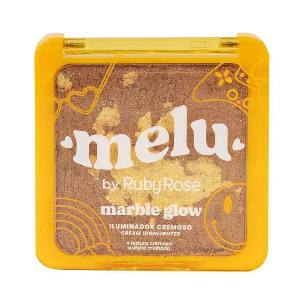 ILUMINADOR CREMOSO MARBLE GLOW BEACH SUNSET - MELU BY RUBY ROSE