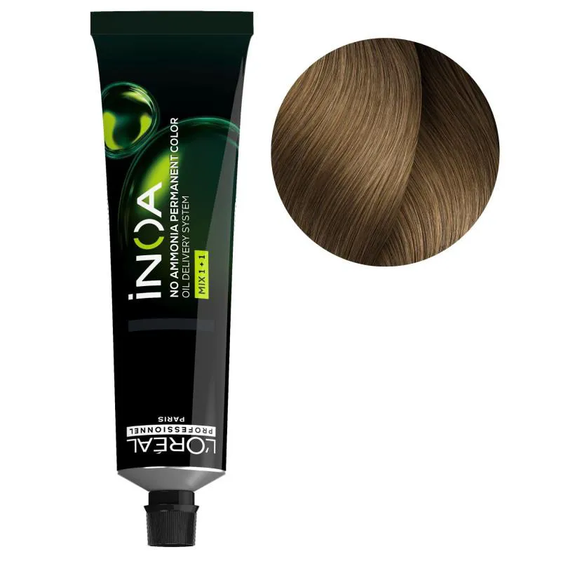 L´ORéAL PROFESSIONNEL INOA 8 LOURO CLARO - COLORAçãO PERMANENTE 60G