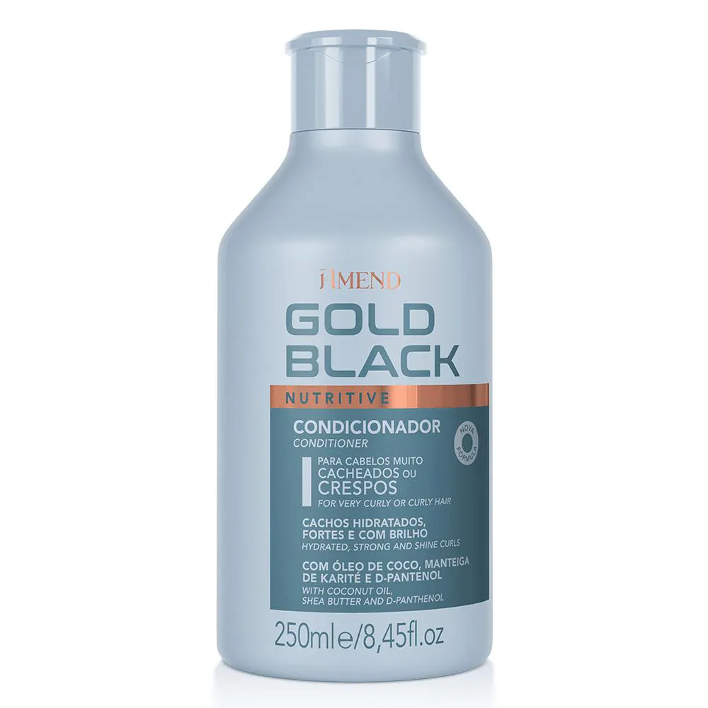 CONDICIONADOR AMEND GOLD BLACK NUTRITIVO 250ML