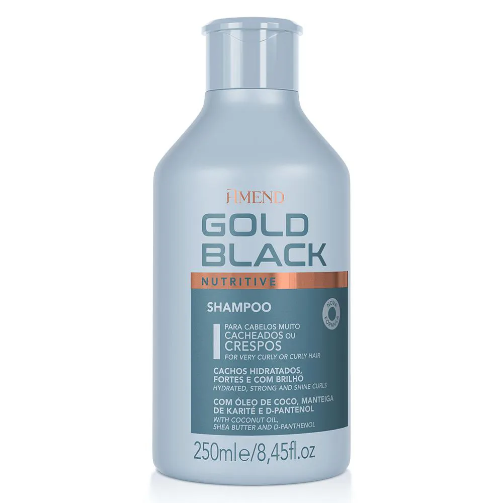 SHAMPOO AMEND GOLD BLACK NUTRITIVO 250ML