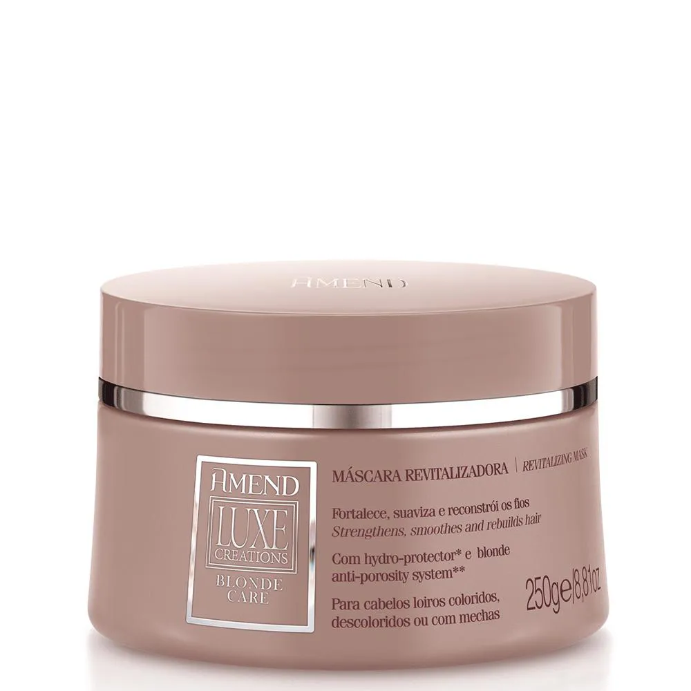 MáSCARA REVITALIZADORA LUXE CREATIONS BLONDE CARE AMEND 250G