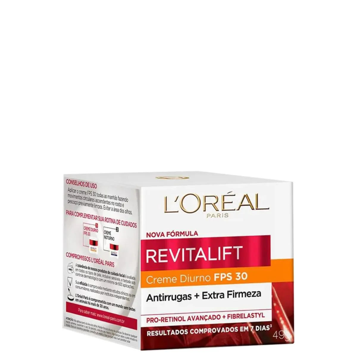 LORéAL PARIS REVITALIFT CREME DIURNO FPS30 ANTIRRUGAS + EXTRA FIRMEZA 49G (7898587764780)