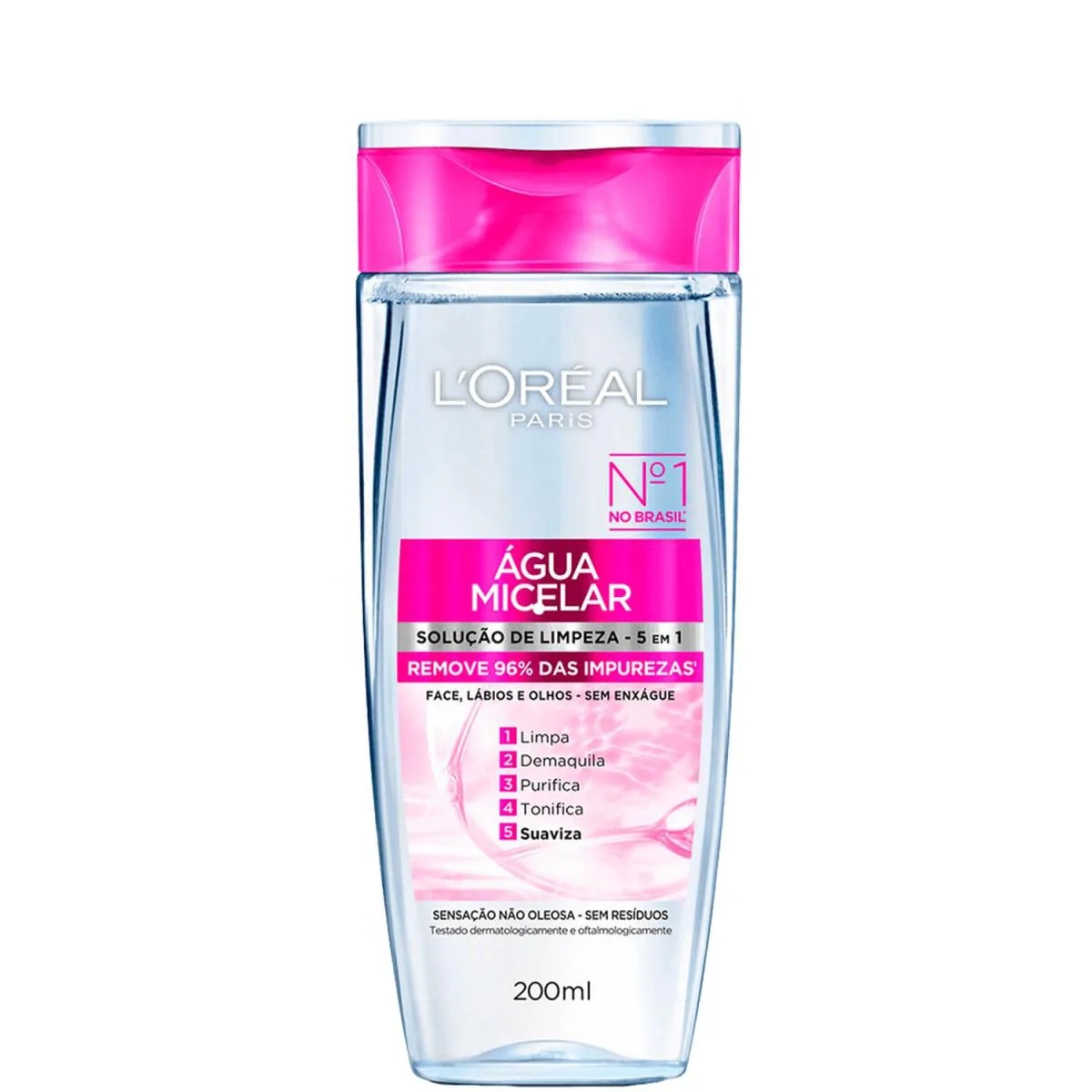 LORéAL PARIS ÁGUA MICELAR 200ML SOLUçãO DE LIMPEZA 5 EM 1 (7899706126335)