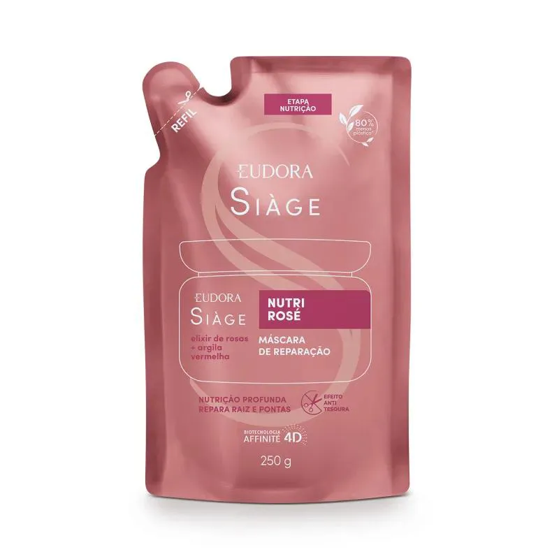 REFIL MáSCARA CAPILAR EUDORA SIàGE NUTRI ROSé 250G