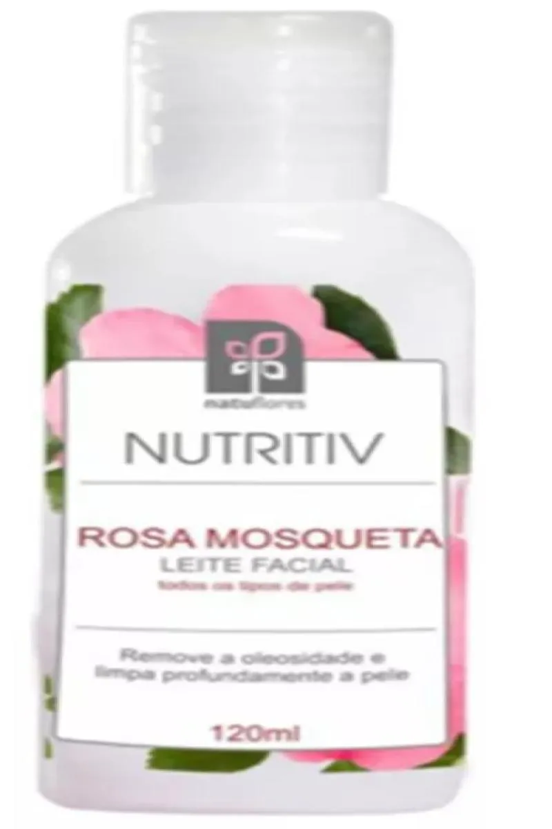 LEITE FACIAL ROSA MOSQUETA NUTRITIV 120ML NATUFLORES