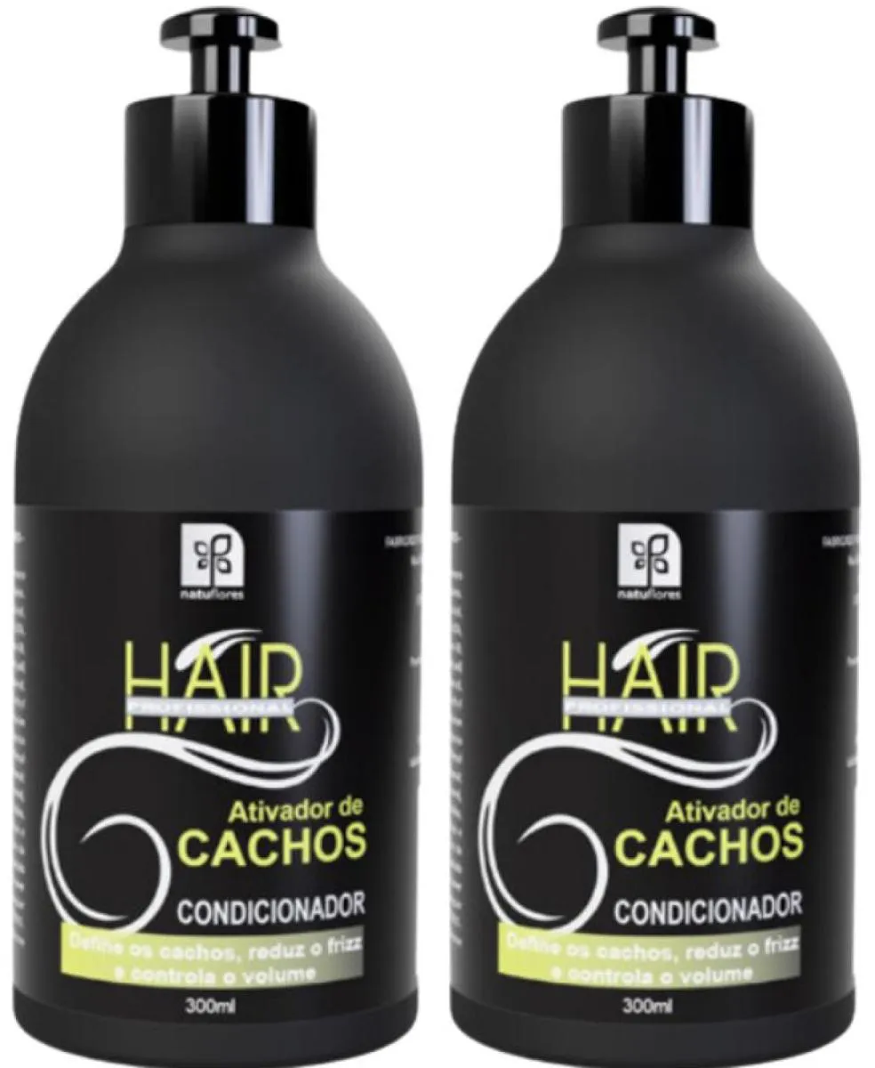 CONDICIONADOR HAIR PROFISSIONAL  ATIVADOR DE CACHOS 300ML NATUFLORES KIT 2UN