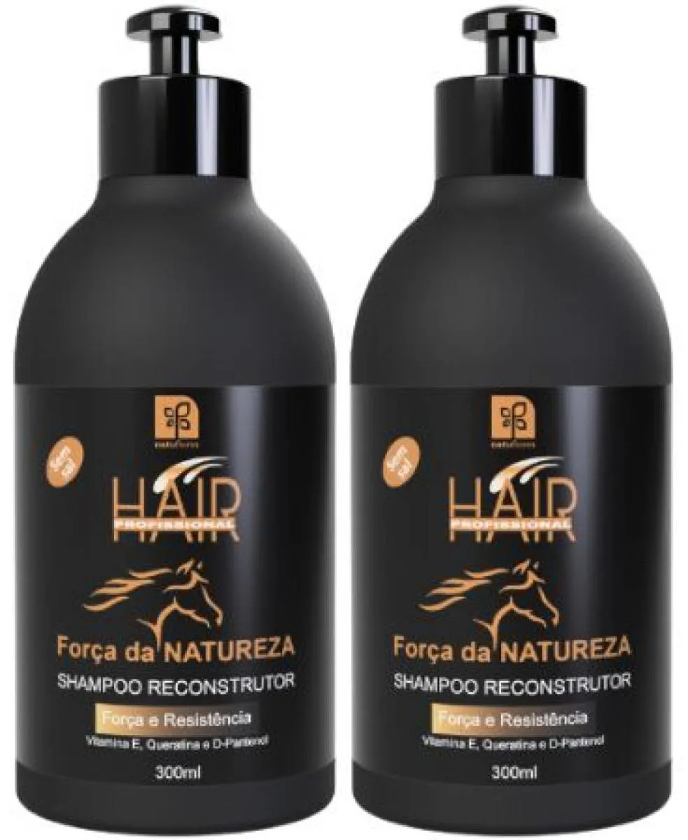 SHAMPOO RECONSTRUTOR  FORÇA DA NATUREZA 300ML NATUFLORES KIT 2UN