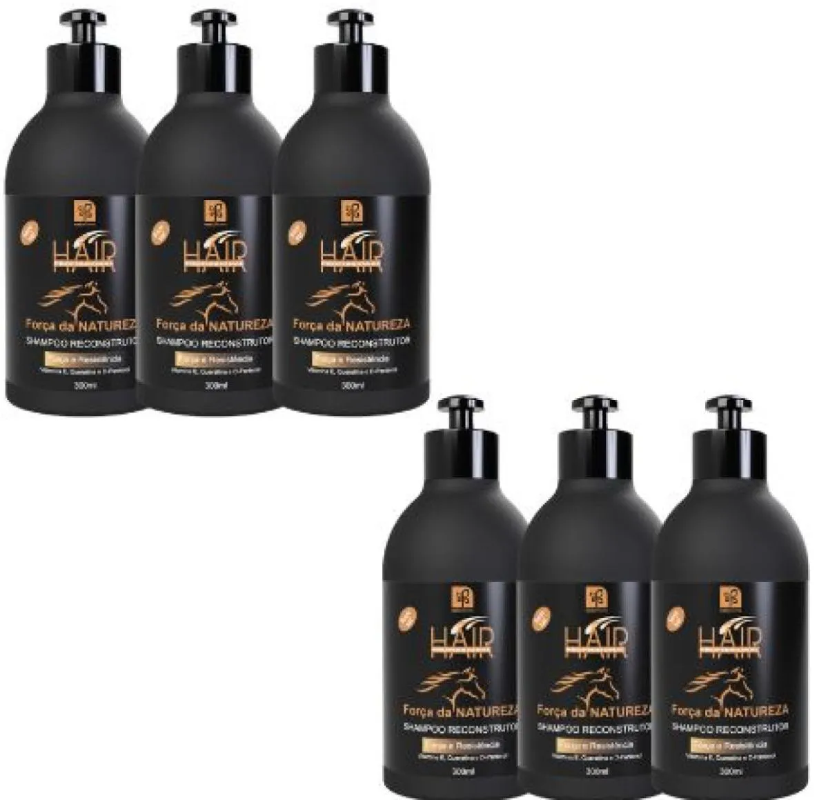 SHAMPOO RECONSTRUTOR  FORÇA DA NATUREZA 300ML NATUFLORES KIT 6UN
