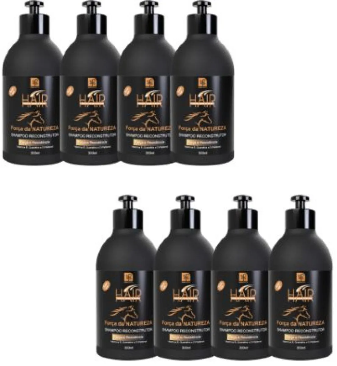 SHAMPOO RECONSTRUTOR  FORÇA DA NATUREZA 300ML NATUFLORES KIT 8UN