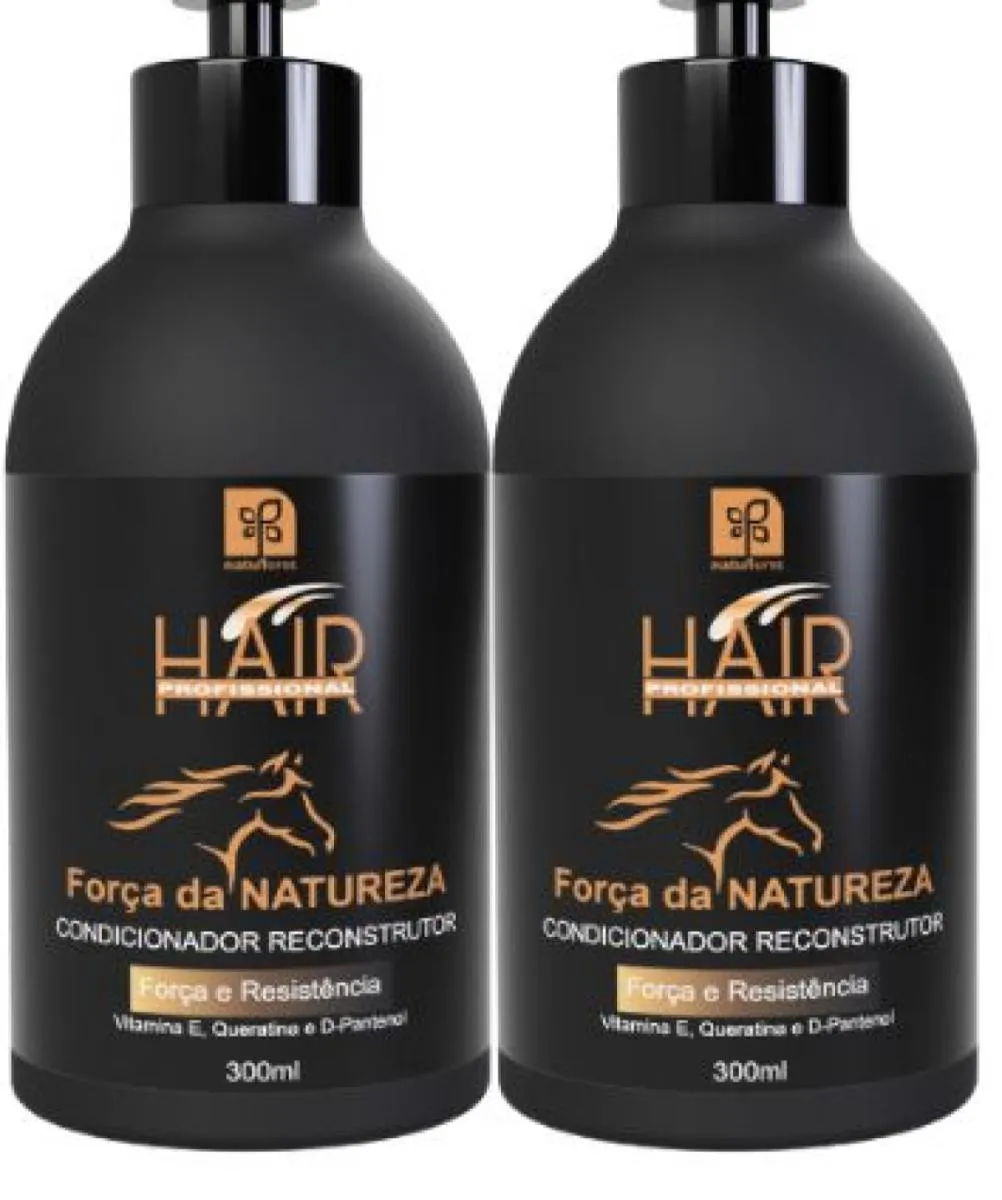 CONDICIONADOR RECONSTRUTOR  FORÇA DA NATUREZA 300ML NATUFLORES KIT 2UN