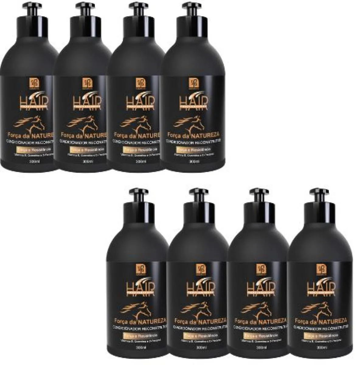 CONDICIONADOR RECONSTRUTOR  FORÇA DA NATUREZA 300ML NATUFLORES KIT 6UN