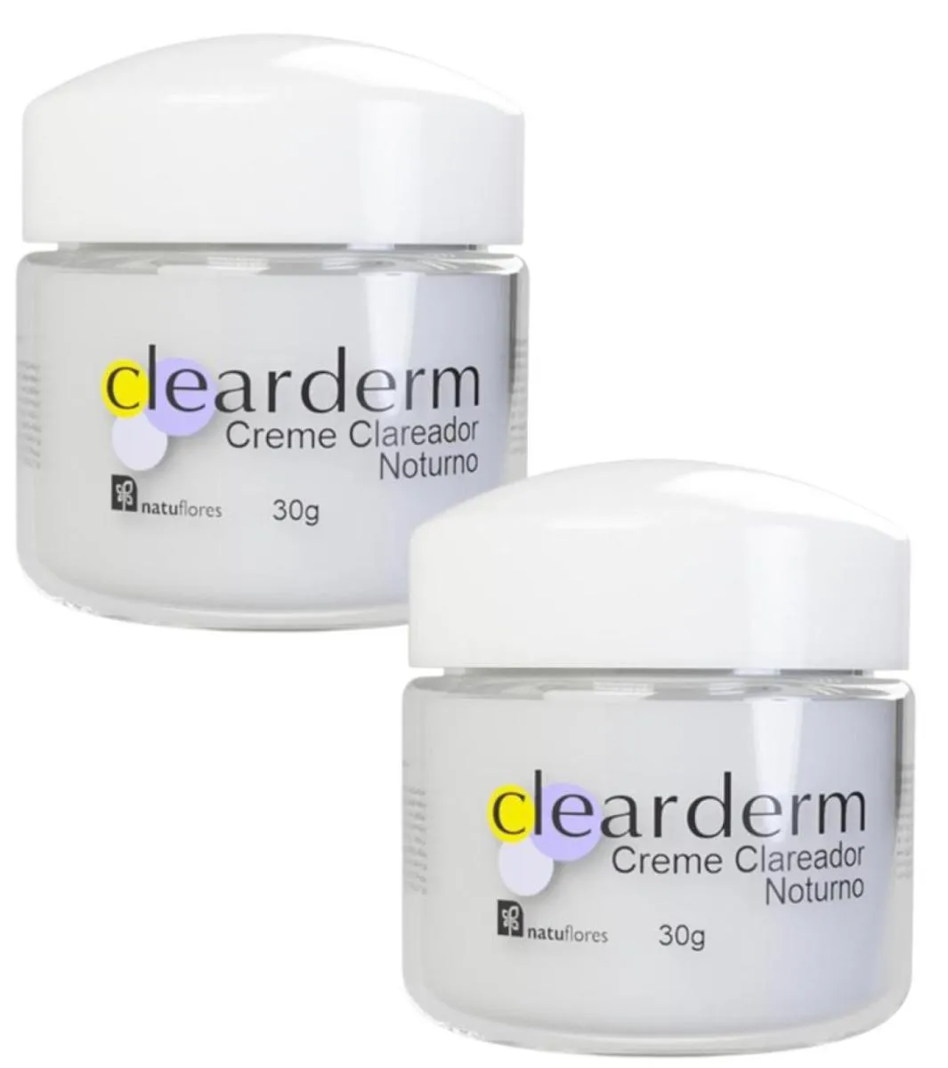 CREME CLAREADOR NOTURNO CLEARDERM 30GR  NATUFLORES 2UN