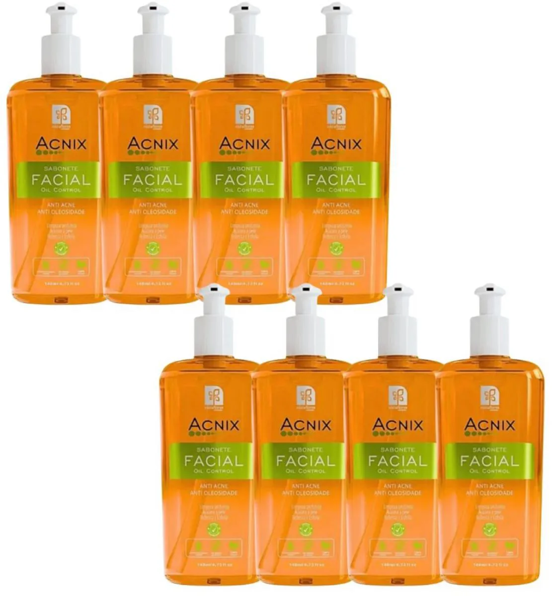 SABONETE FACIAL ANTI ACNE ACNIX 140ML NATUFLORES 8UN