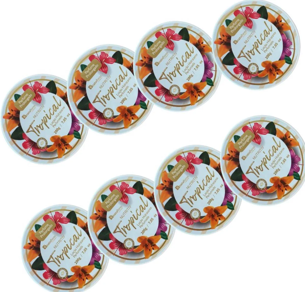 LOÇÃO HIDRATANTE PERFUMADA TROPICAL  200GR  NATUFLORES 8UN