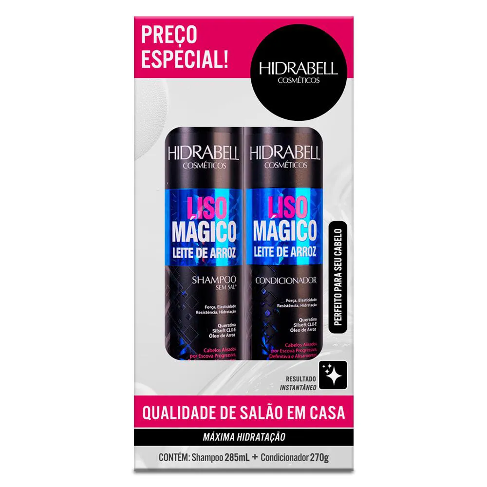 KIT DE TRATAMENTO LISO MáGICO HIDRABELL COM OFERTA ESPECIAL