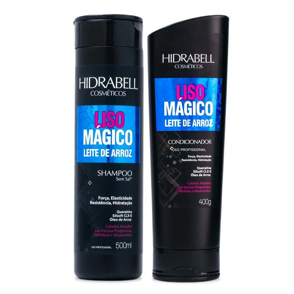 SHAMPOO E CONDICIONADOR LISO MáGICO HIDRABELL