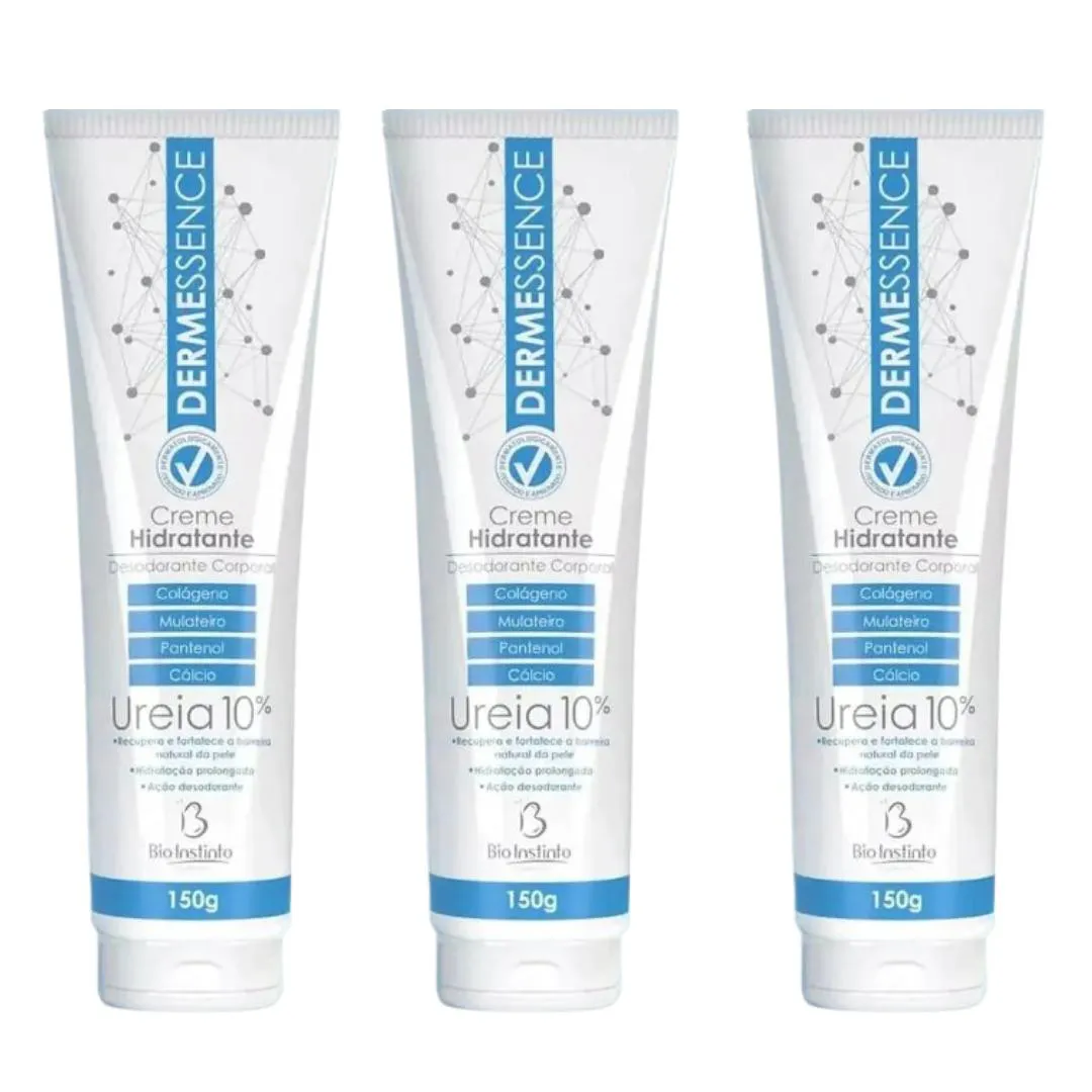 HIDRATANTE DERMESSENCE UREIA 10% KIT 3X150G BIO INSTINTO