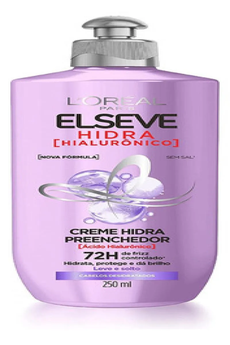 LOREAL ELSEVE HIDRA HIALURôNICO CREME PARA PENTEARO - 250ML