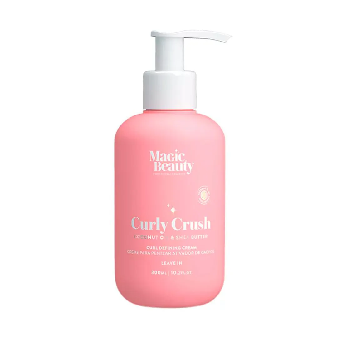 MAGIC BEAUTY CURLY CRUSH CREME PARA PENTEAR E ATIVADOR DE CACHOS 300ML