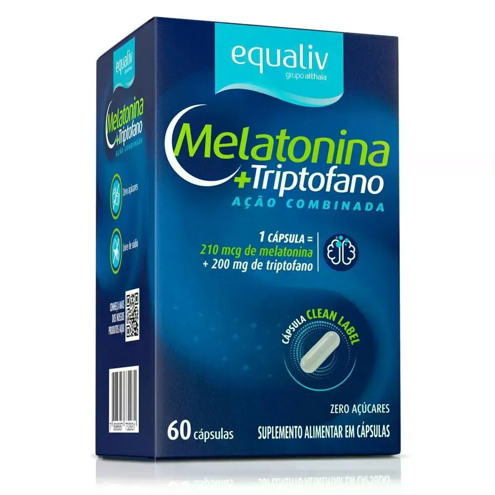 MELATONINA EQUALIV TRIPTOFANO 60 CáPSULAS
