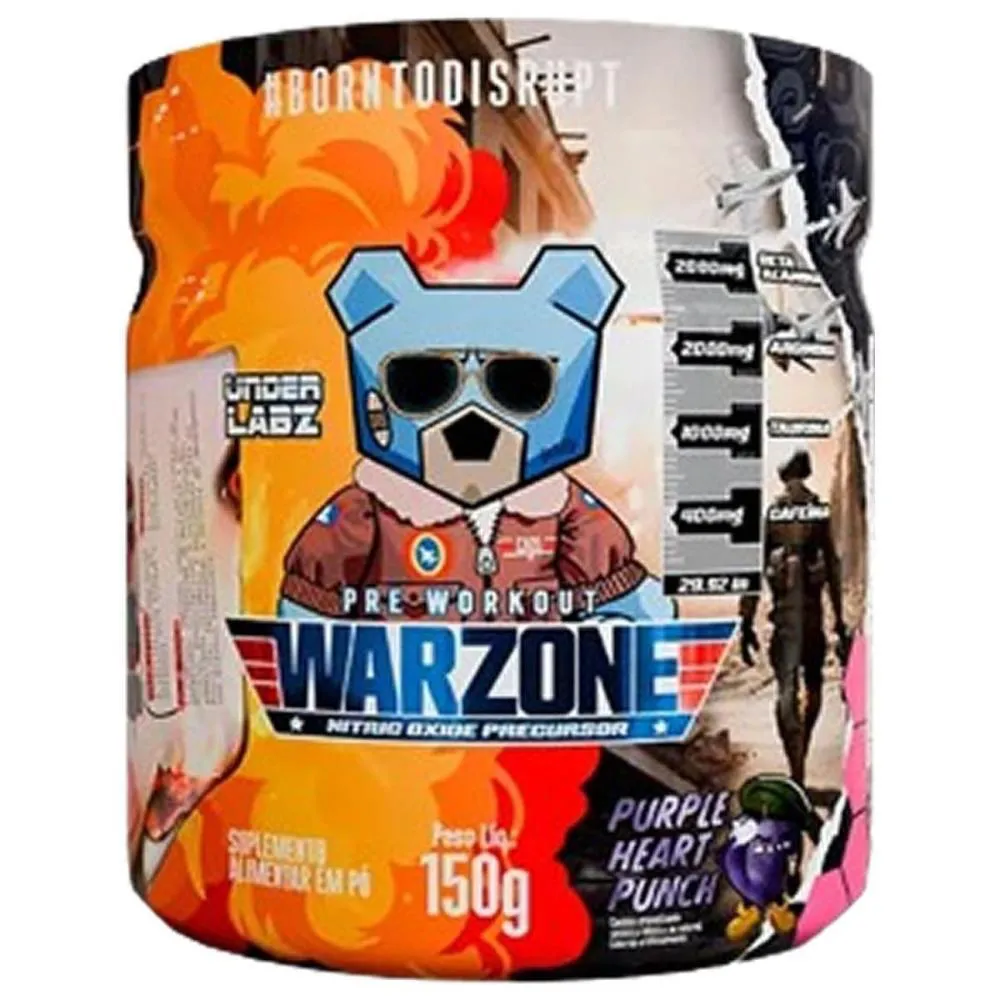PRé WORKOUT WARZONE PURPLE HEART PUNCH UNDER LABZ 150G