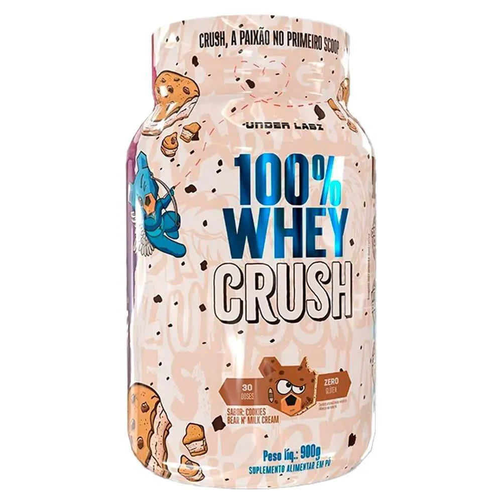 100% WHEY CRUSH CONCENTRADA CHOCOBEAR UNDER LABZ 900G