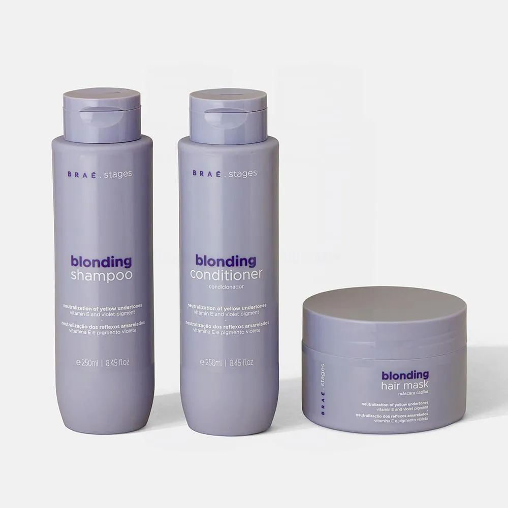 KIT CABELO LOIRO BRAé STAGES SHAMPOO + CONDICIONADOR + MáSCARA